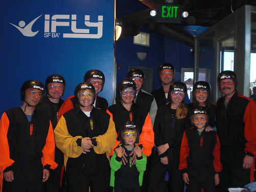 Suited-up at iFly in Union City